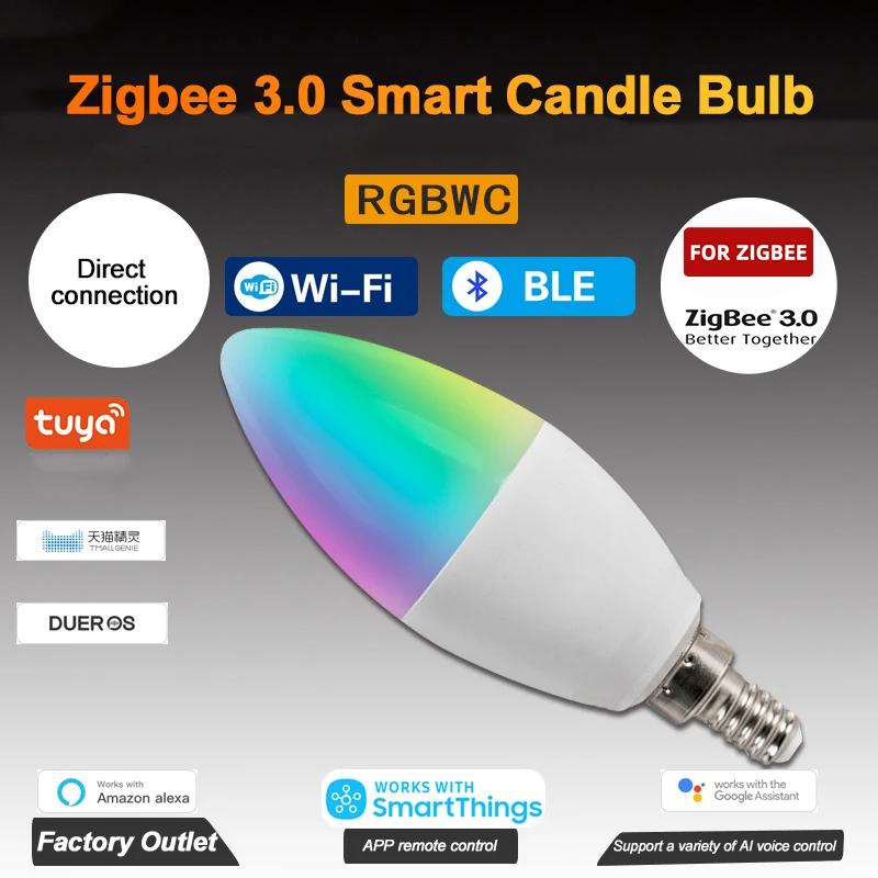 Ʈ ĵ  3.0 E12 E14 RGBCW Ʈ Ȩ    LED , ˷ Ȩ 5W ۵